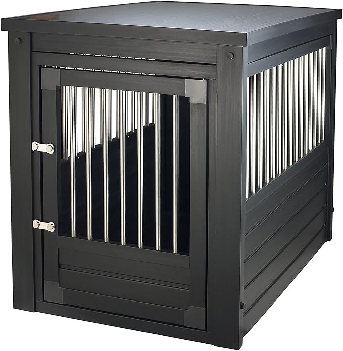 New Age Pet ecoFLEX Pet Crate/End Table, Large, Espresso