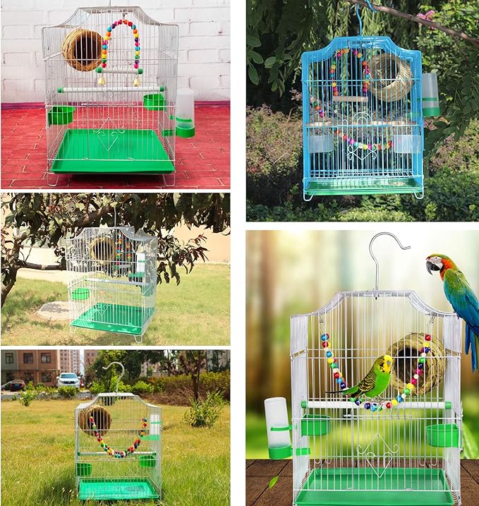 4Pcs Bird Water Feeder Plastic Drinker Feeder Water Clip for Parrots Budgie Cockatiel Lovebirds