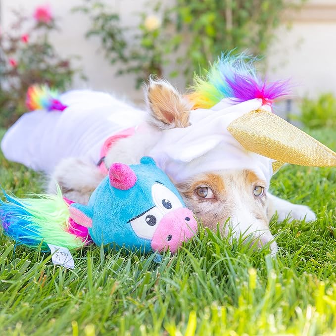 Hyper Pet Doggie Pal Unicorn Interactive Plush Dog Toys (Wiggles, Vibrates, and Barks – Dog Toys for Boredom and Stimulating Play)