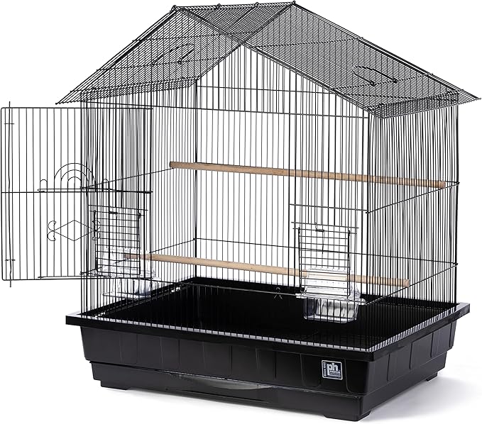 Prevue Pet Products Conure Manor Metal Birdcage for Small, Medium Birds with 2 Cups and Perches