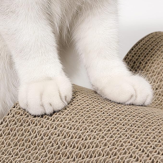 Conlun Cat Scratcher Cardboard Cat Scratch Pad with Premium Scratch Textures Design Durable Cat Scratching Pad Reversible Mountain 17L x 9W x 2.6H