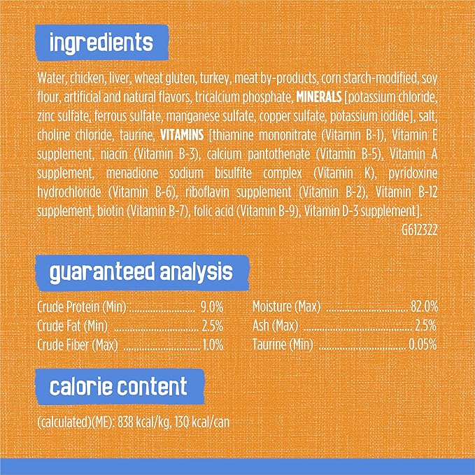 Purina Friskies Gravy Wet Cat Food, Shreds With Chicken - (Pack of 24) 5.5 oz. Cans