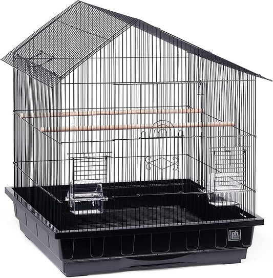 Prevue Pet Products Conure Manor Metal Birdcage for Small, Medium Birds with 2 Cups and Perches