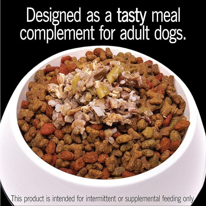 CESAR SIMPLY CRAFTED Adult Soft Wet Dog Food Meal Topper Beef, Chicken, Purple Potatoes, Green Beans & Red Rice, 1.3 oz. Tubs, (Pack of 10)