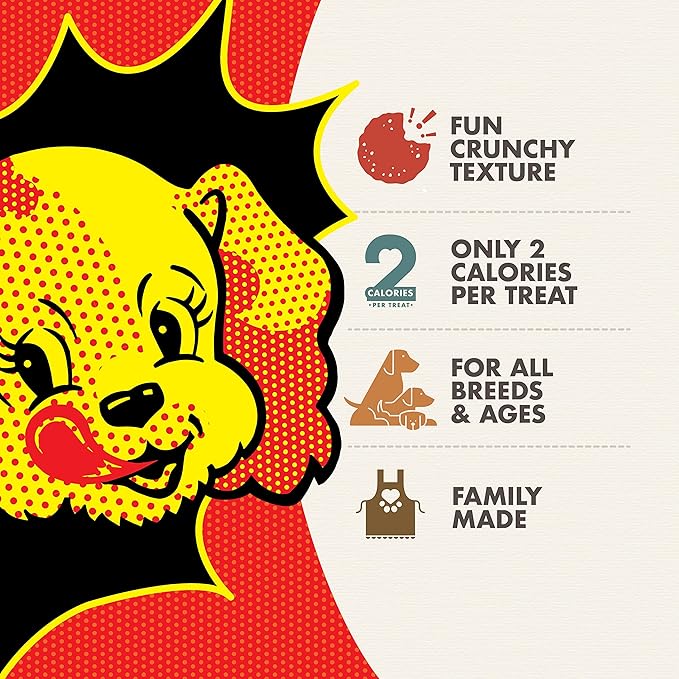 Fromm Pop'etts Kickin' Chicken Liver Cracker Dog Snacks - Premium Dog Treats - Liver Recipe - Pack of (3) 6 oz Bags