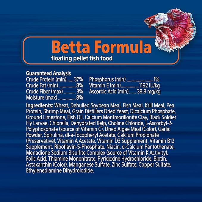 Aqueon PRO Pellet Fish Food Betta Formula 1.4 oz