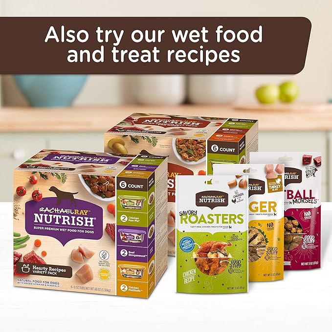 Rachael Ray Nutrish Dry Dog Food, Turkey, Brown Rice & Venison Recipe for Weight Management, 5.5 Pound Bag