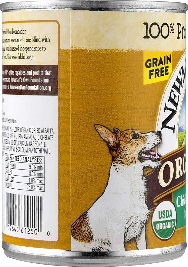 Newman's Own Organics Chicken Dinner For Dogs, 12.7-Oz (Pack Of 12)