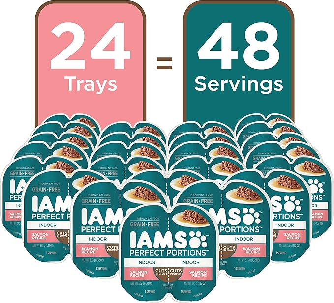 IAMS Perfect Portions Healthy Grain Free Wet Cat Food, (24 Twin Packs)