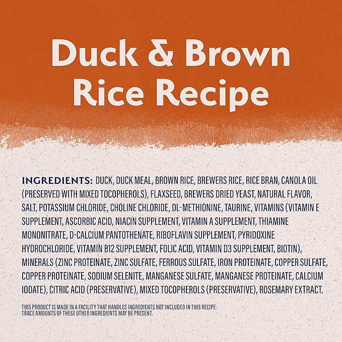 Natural Balance Limited Ingredient Adult Dry Dog Food with Healthy Grains, Reserve Duck & Brown Rice Recipe, 12 Pound (Pack of 1)