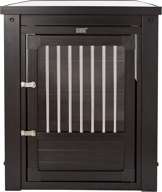 New Age Pet ecoFLEX Pet Crate/End Table, Large, Espresso