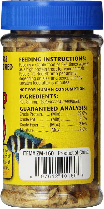 Zoo Med Large Sun-Dried Red Shrimp Aquatic Turtle Food, 0.5 oz.