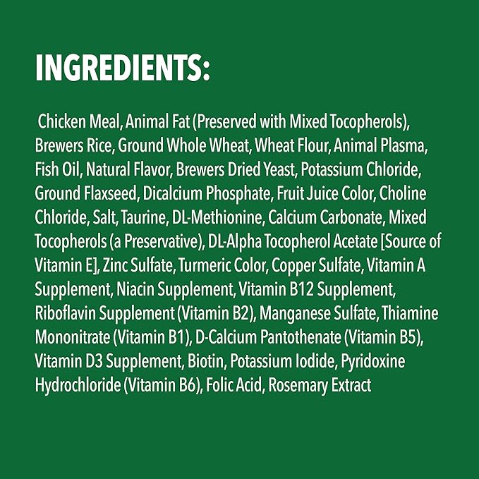 Greenies Feline Smartbites Skin & Fur Crunchy and Soft Natural Cat Treats, Chicken Flavor, 2.1 oz. Pack