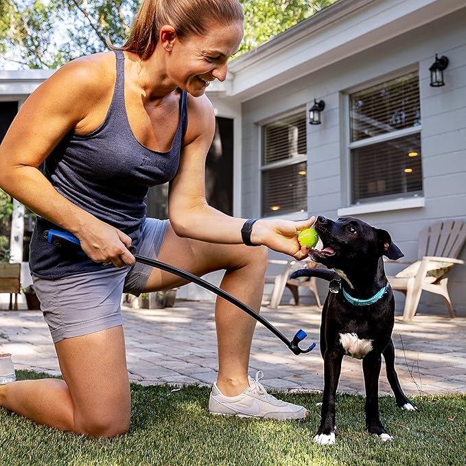 Franklin Pet Supply Tennis Ball Launcher for Dogs - Dog Ball + Tennis Ball Thrower for Fetch - Perfect Toy for Large + Small Dogs