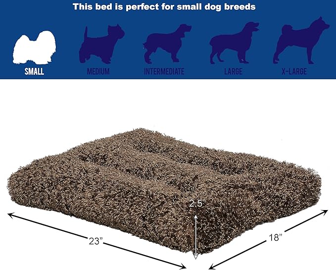 Midwest Homes for Pets Deluxe Dog Beds | Super Plush Dog & Cat Beds Ideal for Dog Crates | Machine Wash & Dryer Friendly, 1-Year Warranty