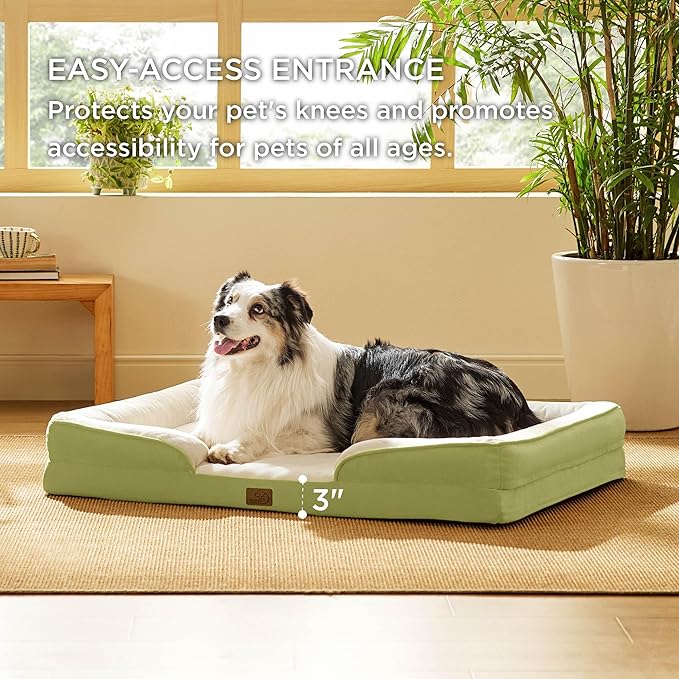 Bedsure Orthopedic Dog Bed for Extra Large Dogs - XL Washable Dog Sofa Beds Large, Supportive Foam Pet Couch Bed with Removable Washable Cover, Waterproof Lining and Nonskid Bottom, Lint