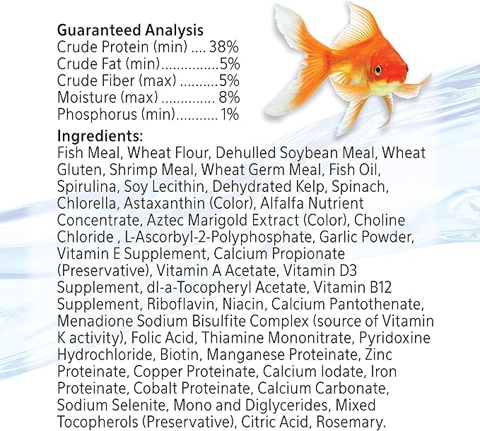 Aqueon Goldfish Fish Food Flakes, 7.12 Ounces (Pack of 2)