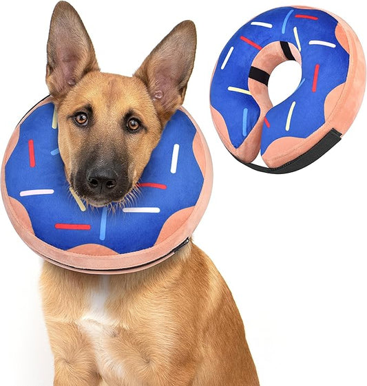 Soft Dog Cone Collar for Large Medium Small Dogs and Cats After Surgery, Inflatable Dog Neck Donut Collar,Inflatable Cat Cone Collar,E-Collar for Dogs Recovery, Dog Cones Alternative