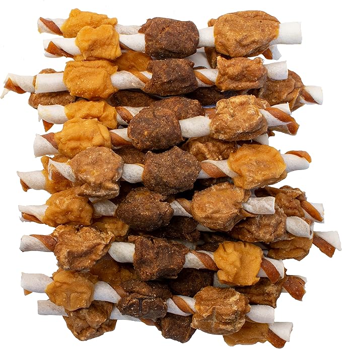 K9 Kabob Real Chicken, Duck, and Sweet Potato Dog Treats, Made with Real Chicken and Sweet Potato, Healthy, Easily Digestible, Long Lasting, and High Protein Dog Treat, 48 oz