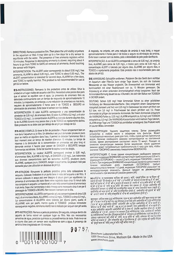 Seachem Ammonia Alert