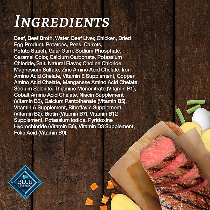 Blue Buffalo Family Favorites Adult Wet Dog Food, Made with Natural Ingredients, Shepherd's Pie, 12.5-oz. Can (Pack of 12)