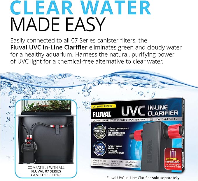 Fluval 407 Perfomance Canister Filter - for Aquariums Up to 100 Gallons - Aquarium Canister Filter