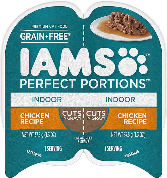 IAMS Perfect Portions Healthy Grain Free Wet Cat Food, (24 Twin Packs)