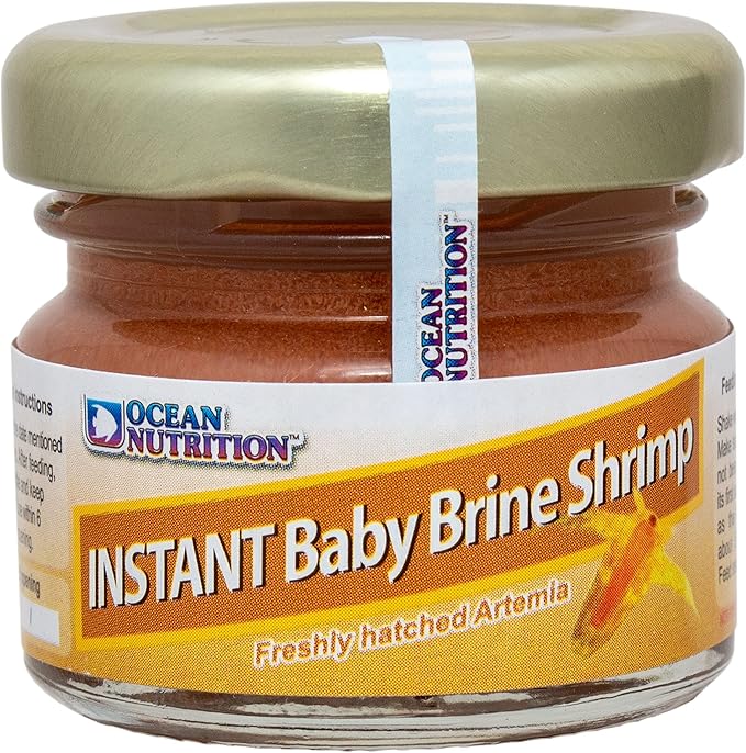 Ocean Nutrition Instant Baby Brine Shrimp 0.7-Ounces (20 Grams) Jar | Ready to Use Aquarium Fish Food Artemia Nauplii in Saline Solution | Saltwater Marine Freshwater Feeding Fry Larvae Reef