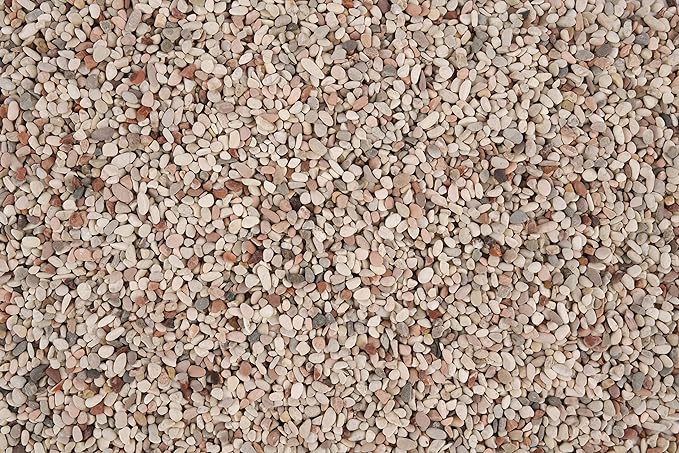 LANDEN Betanu Aquascape Sand for Aquarium Landscape, Natural Cosmetic Gravel, Granite Sand, Fish Tank Decorative Sand, Coarse Sand for Plants, Small Pea Gravel, Light Colored Gravel 3-5mm 2L (7lbs)