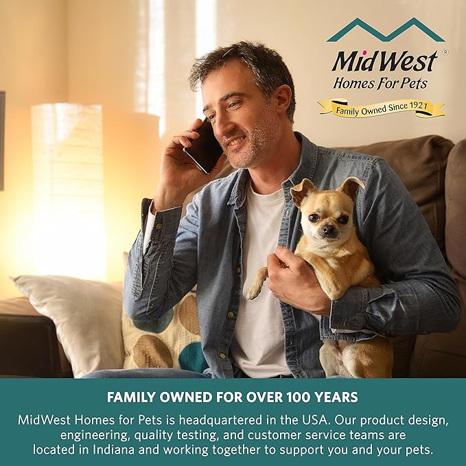 MidWest Homes for Pets Bolster Dpg Bed 22L-Inch Gray Dog Bed or Cat Bed w/ Comfortable Bolster | Ideal for XS Dog Breeds & Fits a 22-Inch Crate | Easy Maintenance Machine Wash & Dry