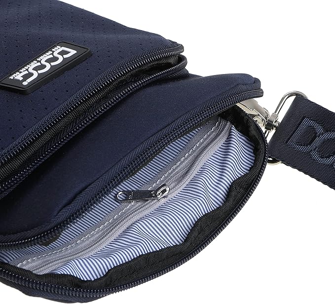 DOOG | Walkie Bag | Adjustable Shoulder Bag with Poo Bag Compartment and Water Bottle Compartment | Neosport Navy