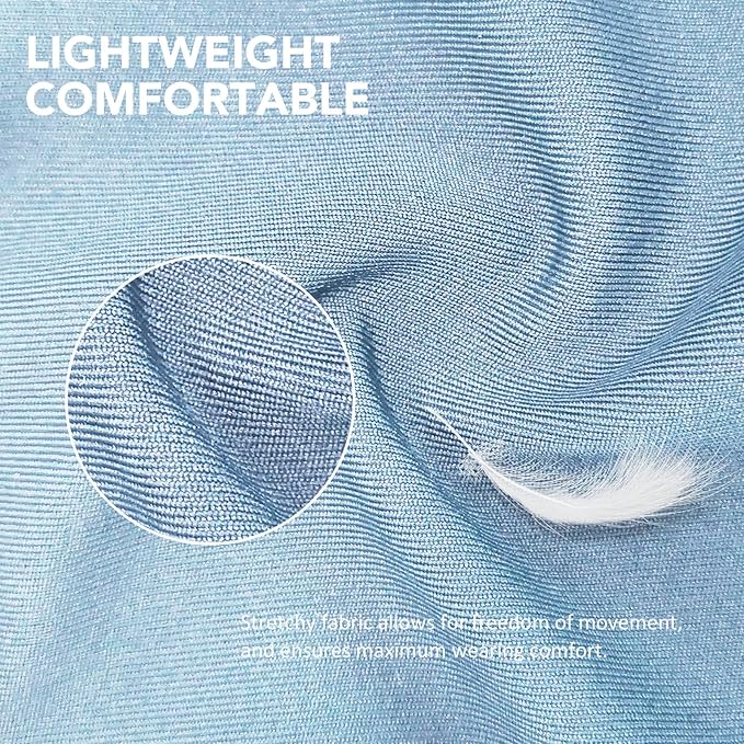 Harrison Howard Super Comfort Stretchy Fly Mask Large Eye Space with UV Protection Soft on Skin with Breathability ICY Blue L Full Size