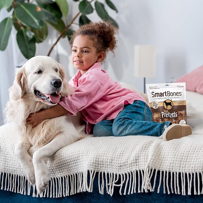 SmartBones No Artificial Colors or Preservatives Pretzel-Style Chews, Treat Your Dog to a Fun Shapped Rawhide-Free Chew