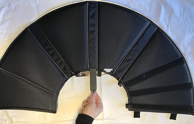 Comfy Cone Pet Cone for Dogs, Cats, XX-Large, Black - Comfortable Soft Dog Cone Collar Alternative for After Surgery, Wound Care, Spay, Neuter - Dog and Cat Recovery Collar