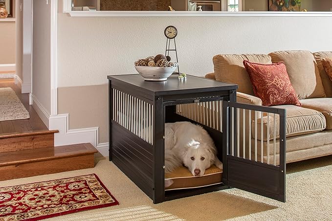 New Age Pet ecoFLEX Pet Crate/End Table, X-Large, Espresso