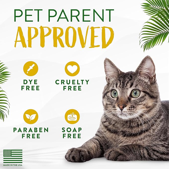 TropiClean Coconut Hypoallergenic Cat Shampoo | Gentle Kitten Shampoo for Sensitive Skin | Natural Shampoo Derived from Natural Ingredients | Made in The USA | 12 oz.