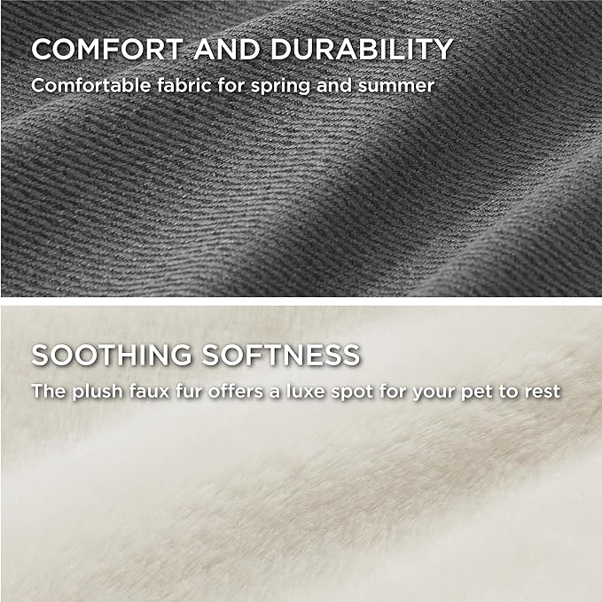 Bedsure Washable Dog Bed for Extra Large Dogs - Waterproof All-Season Foam Dog Beds, Orthopedic Rectangle XL Doggy Beds with Removable Zipper Cover, 42x30x10inches, Grey