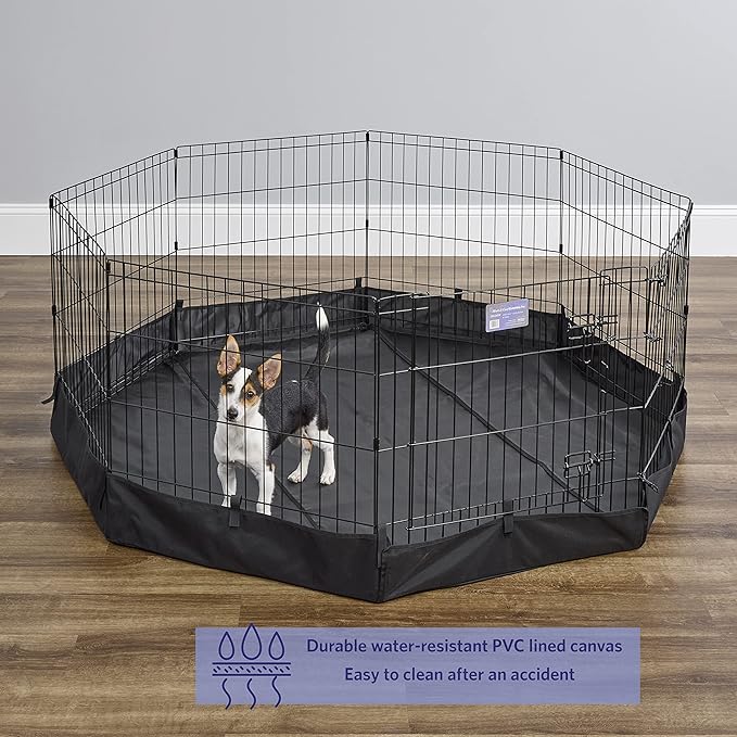 MidWest Homes For Pets Octagon Exercise Pen Fabric Mesh Bottom