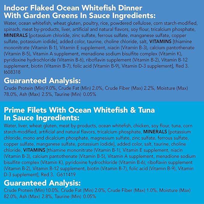 Purina Friskies Wet Cat Food Variety Pack, Oceans of Delight Flaked & Prime Filets - 5.5 oz. Cans (Pack of 40)