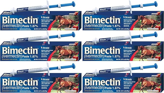 Ivermectin Paste Horse Wormer (1.87 Ivermectin) - 6 DOSES, Model: , Home & Outdoor StoreQ