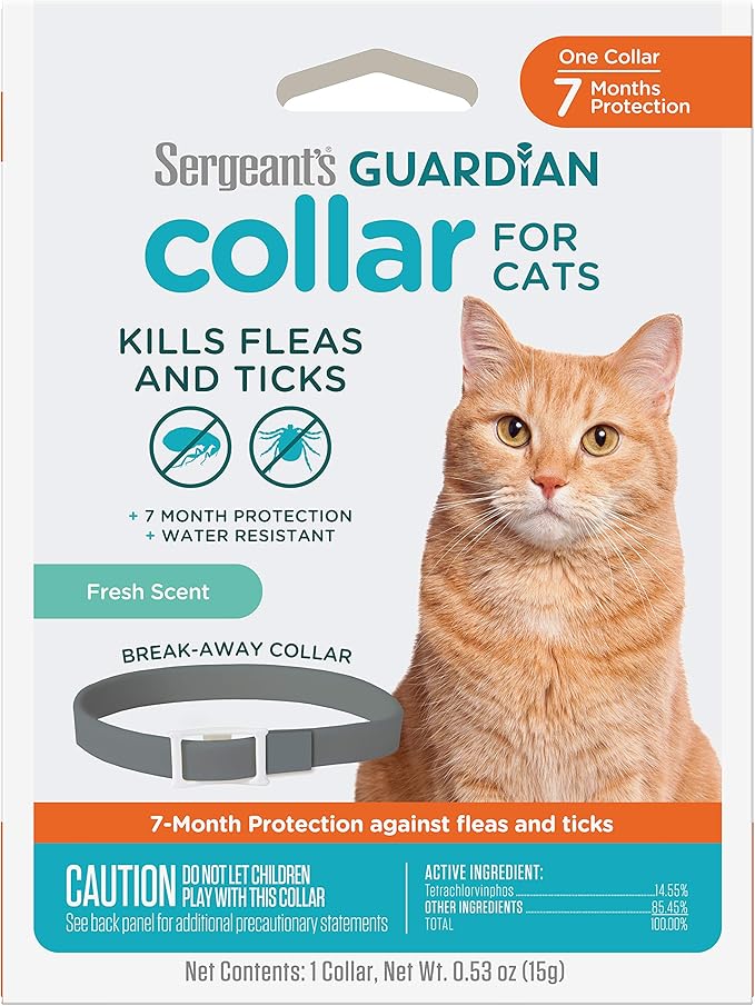 Sergeant's Guardian Flea & Tick Cat Collar, 1 Count