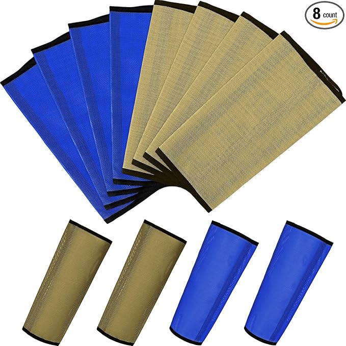 Jexine Set of 8 Mesh Fly Boots for Horse Loose Breathable Mesh Horse Boots Protective Horse Leg Wraps Horse Leggings for Preventing Flies and Mosquitoes Bites