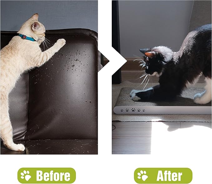 Cat Scratcher Cardboard Cat Scratch Pad with Premium Scratch Textures Design Durable Cat Scratching Pad Reversible