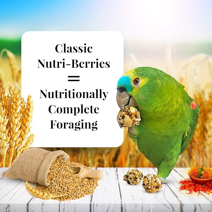 LAFEBER'S Classic Nutri-Berries Pet Bird Food, Made with Non-GMO and Human-Grade Ingredients, for Parrots, 14 lb