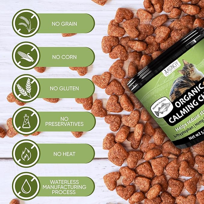 150 Hemp Cat Calming Treats with Cat Melatonin - Natural Cat Supplements for Cat Anxiety Relief, Cat Sedativ for Grooming and Travel - Calming Chews for Cat Stress Relief Cat Calming Products