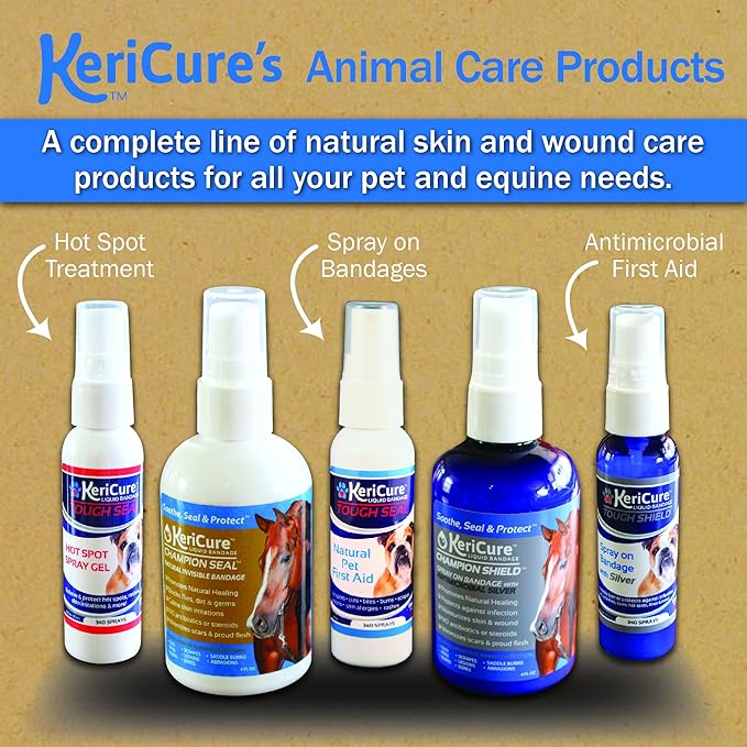 Tough Shield Liquid Bandage, 2oz spray on liquid bandage for pets, dogs, cats and small animal skin and wound care, Woman Owned Small Business, Made in The USA