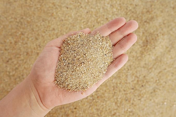 LANDEN Namale Aquarium Sand 2L(Approx 7 lbs), Super Natural for Aquarium Landscaping, Cosmetic Sand for Plant Tank, Fine Grain Natural Color River Sand for Freshwater or Blackwater Biotope Tank