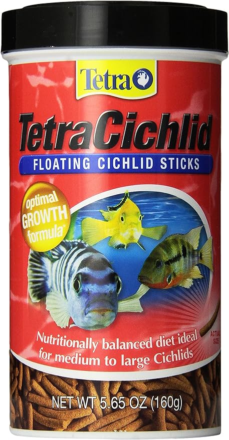 TetraCichlid Floating Cichlid Sticks 5.65 Ounces, Nutritionally Balanced Diet