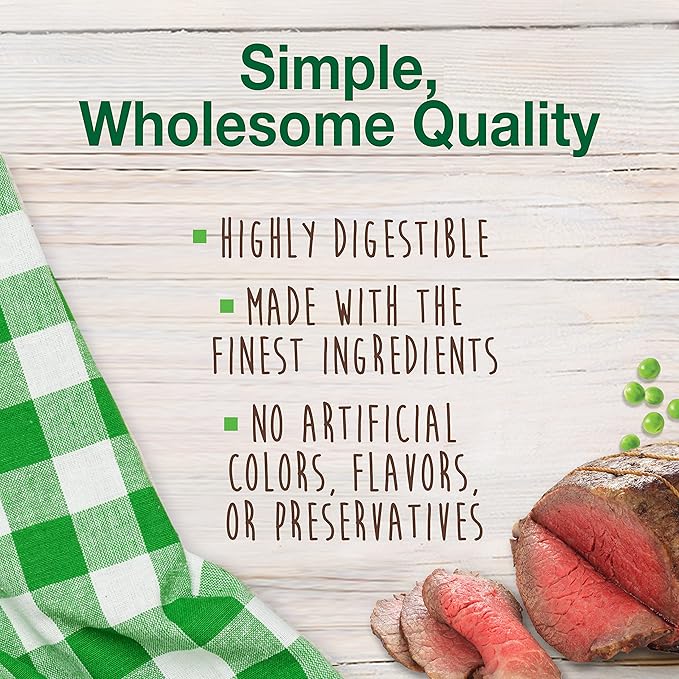 Nylabone Healthy Edibles Natural Dog Chews Long Lasting Chew Treats for Dogs, Roast Beef Flavor, X-Small/Petite (2 Count)