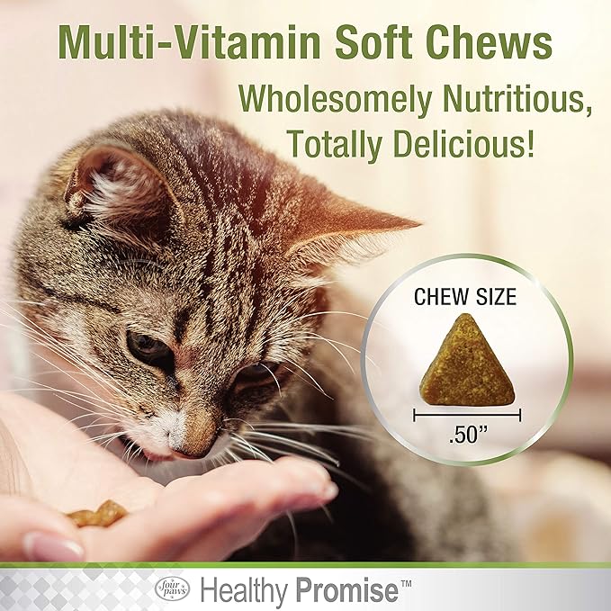 Four Paws Healthy Promise Cat Multivitamin Soft Chews 120 Count